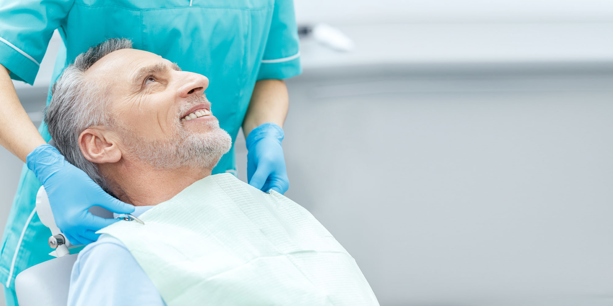 Dental Patient Smiling During Their Dental Implant Procedure